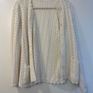 Chic Cream Knit Cardigan